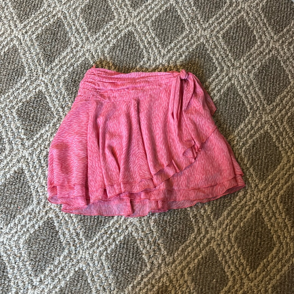Aerie Pink Chiffon Wrap Skirt